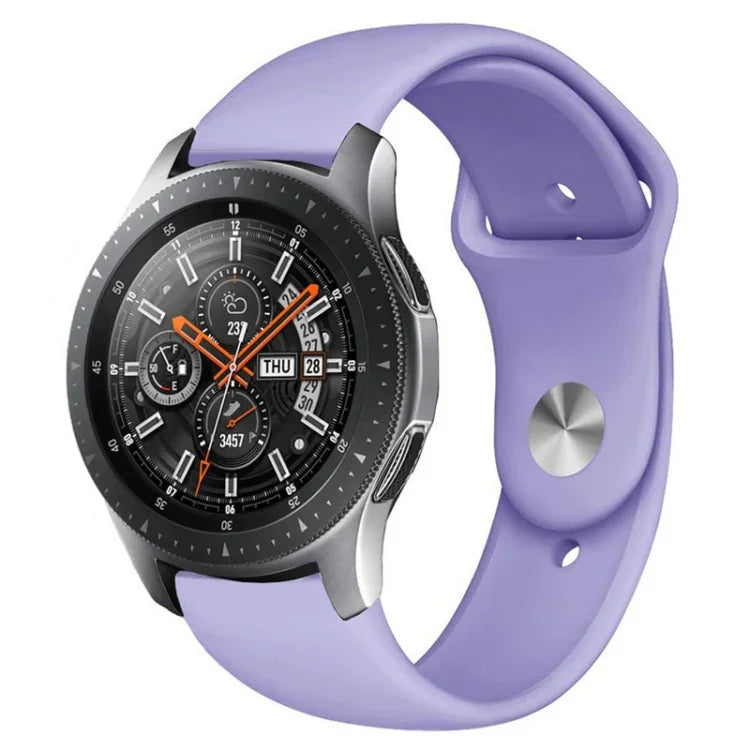 สายรัดซิลิโคนสีเดียวสำหรับ Samsung Galaxy Watch Active 20mm