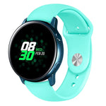 สายรัดซิลิโคนสีเดียวสำหรับ Samsung Galaxy Watch Active 20mm