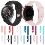 สายรัดซิลิโคนสีเดียวสำหรับ Samsung Galaxy Watch Active 20mm