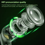 TWS-G11 หูฟังเกมมิ่งบลูทูธ 5.0 TWS สเตอริโอความหน่วงต่ำ พร้อมไฟ LED สวยงาม