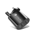 ที่ชาร์จเร็ว 40W สองพอร์ต PD USB-C / Type-C สำหรับ iPhone / iPad ซีรีส์, ปลั๊ก UK, ปลั๊ก UK