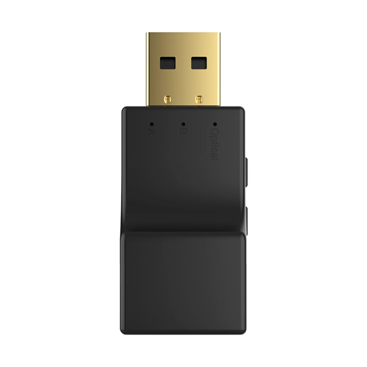 SW03 ตัวส่งสัญญาณเสียงบลูทูธ 5.0 2 in 1 USB + SPDIF อะแดปเตอร์ไร้สายออปติคัลความหน่วงต่ำสำหรับทีวี PC