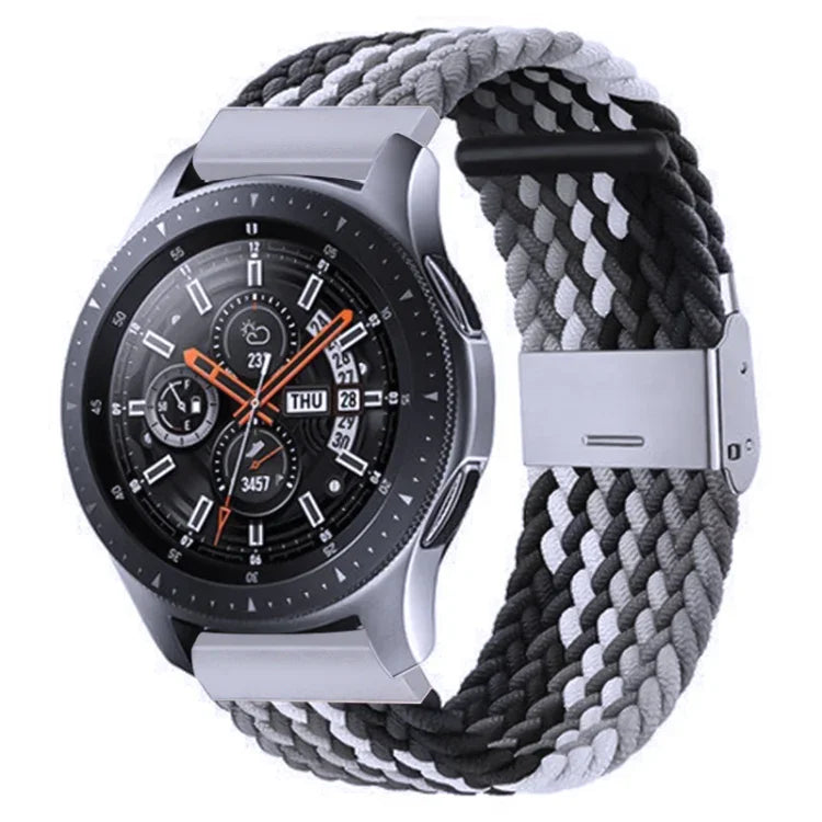 สายรัดถักไนลอนพร้อมหัวเข็มขัดโลหะสำหรับ Galaxy Watch 4 ขนาด 20 มม., 20mm