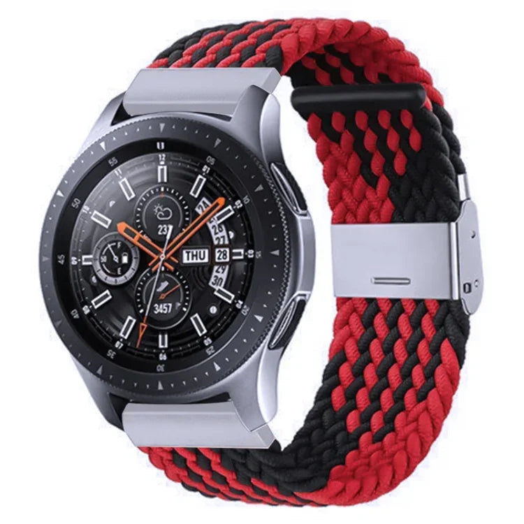 สายรัดถักไนลอนพร้อมหัวเข็มขัดโลหะสำหรับ Galaxy Watch 4 ขนาด 20 มม., 20mm