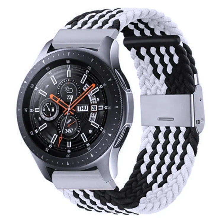 สายรัดถักไนลอนพร้อมหัวเข็มขัดโลหะสำหรับ Galaxy Watch 4 ขนาด 20 มม., 20mm
