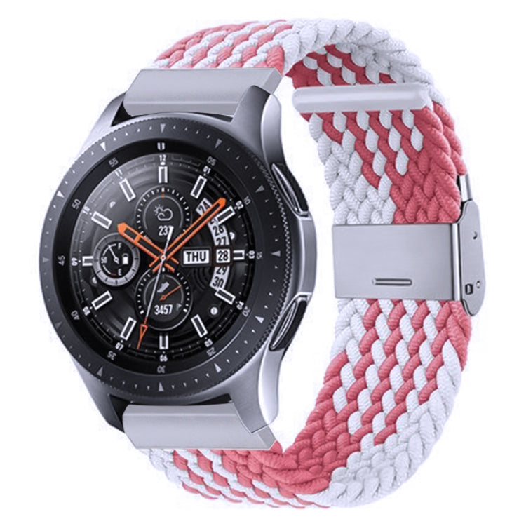 สายรัดถักไนลอนพร้อมหัวเข็มขัดโลหะสำหรับ Galaxy Watch 4 ขนาด 20 มม., 20mm
