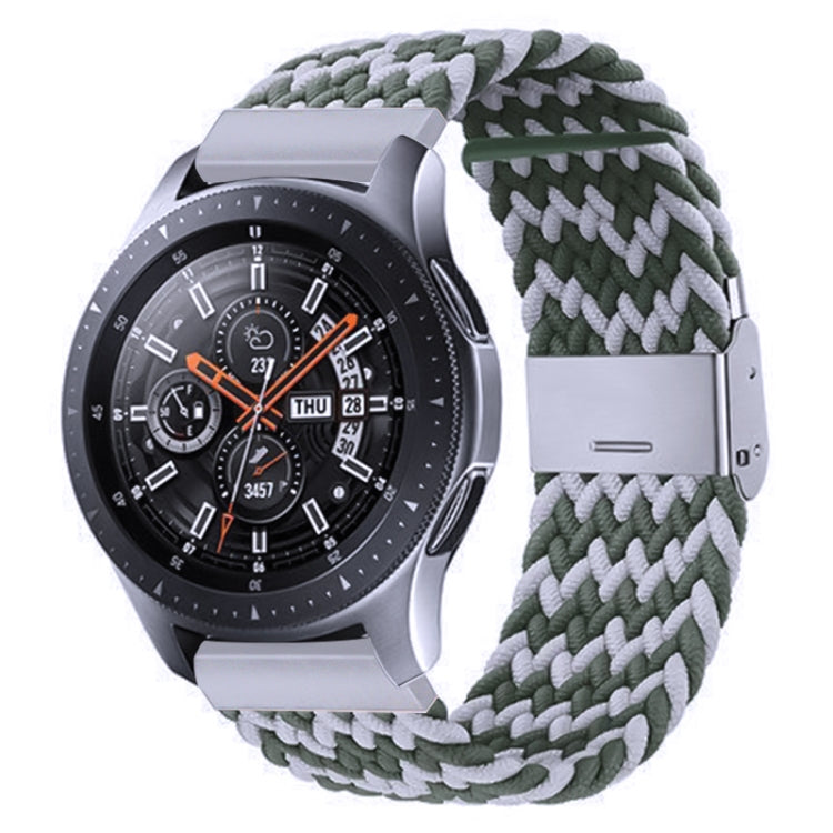 สายรัดถักไนลอนพร้อมหัวเข็มขัดโลหะสำหรับ Galaxy Watch 4 ขนาด 20 มม., 20mm