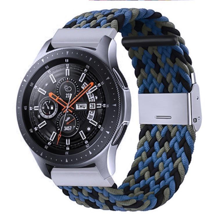 สายรัดถักไนลอนพร้อมหัวเข็มขัดโลหะสำหรับ Galaxy Watch 4 ขนาด 20 มม., 20mm