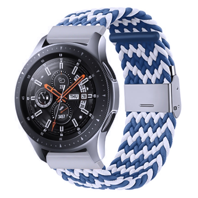 สายรัดถักไนลอนพร้อมหัวเข็มขัดโลหะสำหรับ Galaxy Watch 4 ขนาด 20 มม., 20mm