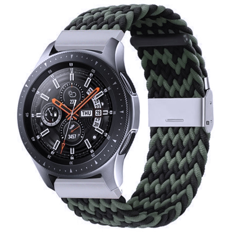 สายรัดถักไนลอนพร้อมหัวเข็มขัดโลหะสำหรับ Galaxy Watch 4 ขนาด 20 มม., 20mm