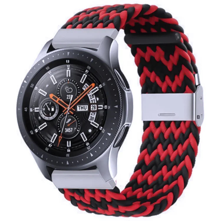 สายรัดถักไนลอนพร้อมหัวเข็มขัดโลหะสำหรับ Galaxy Watch 4 ขนาด 20 มม., 20mm