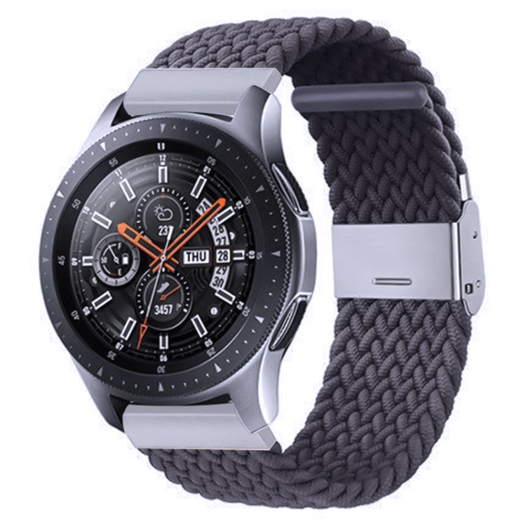 สายรัดถักไนลอนพร้อมหัวเข็มขัดโลหะสำหรับ Galaxy Watch 4 ขนาด 20 มม., 20mm