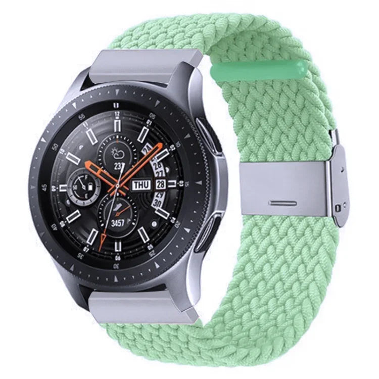 สายรัดถักไนลอนพร้อมหัวเข็มขัดโลหะสำหรับ Galaxy Watch 4 ขนาด 20 มม., 20mm