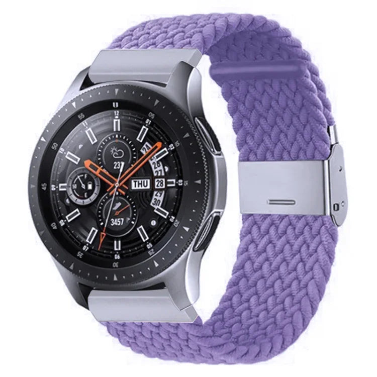 สายรัดถักไนลอนพร้อมหัวเข็มขัดโลหะสำหรับ Galaxy Watch 4 ขนาด 20 มม., 20mm