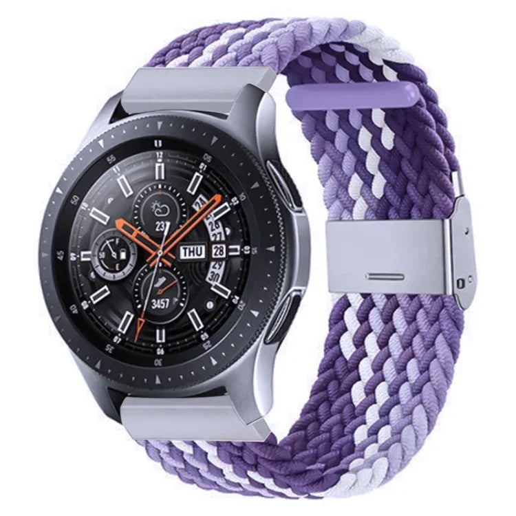 สายรัดถักไนลอนพร้อมหัวเข็มขัดโลหะสำหรับ Galaxy Watch 4 ขนาด 20 มม., 20mm
