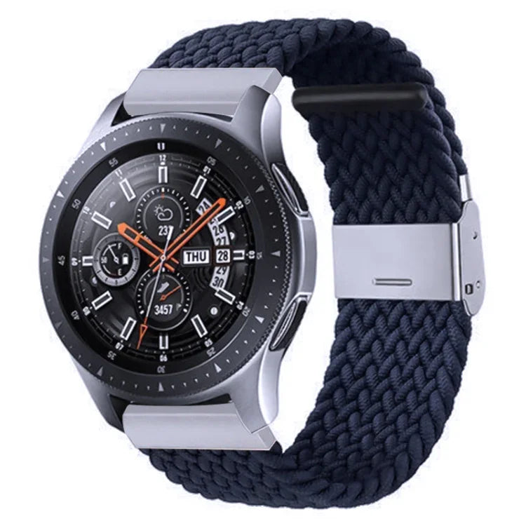 สายรัดถักไนลอนพร้อมหัวเข็มขัดโลหะสำหรับ Galaxy Watch 4 ขนาด 20 มม., 20mm