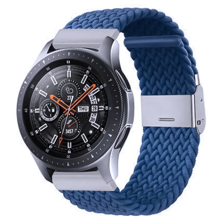 สายรัดถักไนลอนพร้อมหัวเข็มขัดโลหะสำหรับ Galaxy Watch 4 ขนาด 20 มม., 20mm