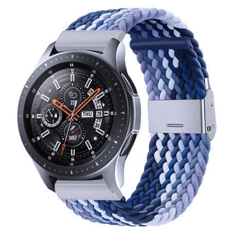 สายรัดถักไนลอนพร้อมหัวเข็มขัดโลหะสำหรับ Galaxy Watch 4 ขนาด 20 มม., 20mm