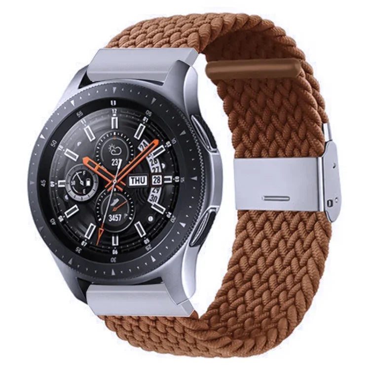 สายรัดถักไนลอนพร้อมหัวเข็มขัดโลหะสำหรับ Galaxy Watch 4 ขนาด 20 มม., 20mm