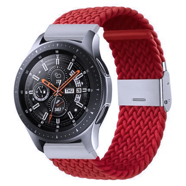 สายรัดถักไนลอนพร้อมหัวเข็มขัดโลหะสำหรับ Galaxy Watch 4 ขนาด 20 มม., 20mm