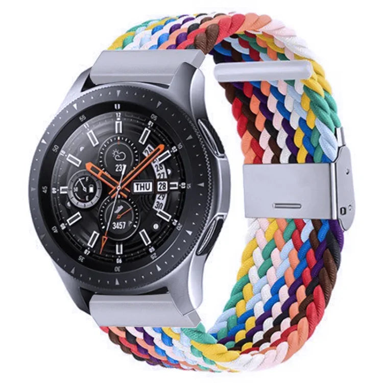 สายรัดถักไนลอนพร้อมหัวเข็มขัดโลหะสำหรับ Galaxy Watch 4 ขนาด 20 มม., 20mm