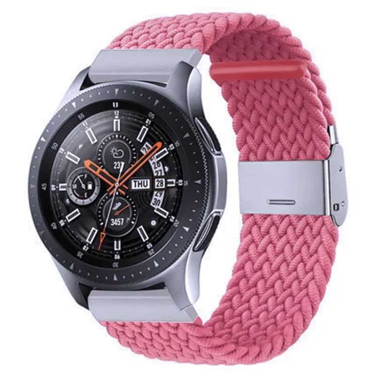สายรัดถักไนลอนพร้อมหัวเข็มขัดโลหะสำหรับ Galaxy Watch 4 ขนาด 20 มม., 20mm