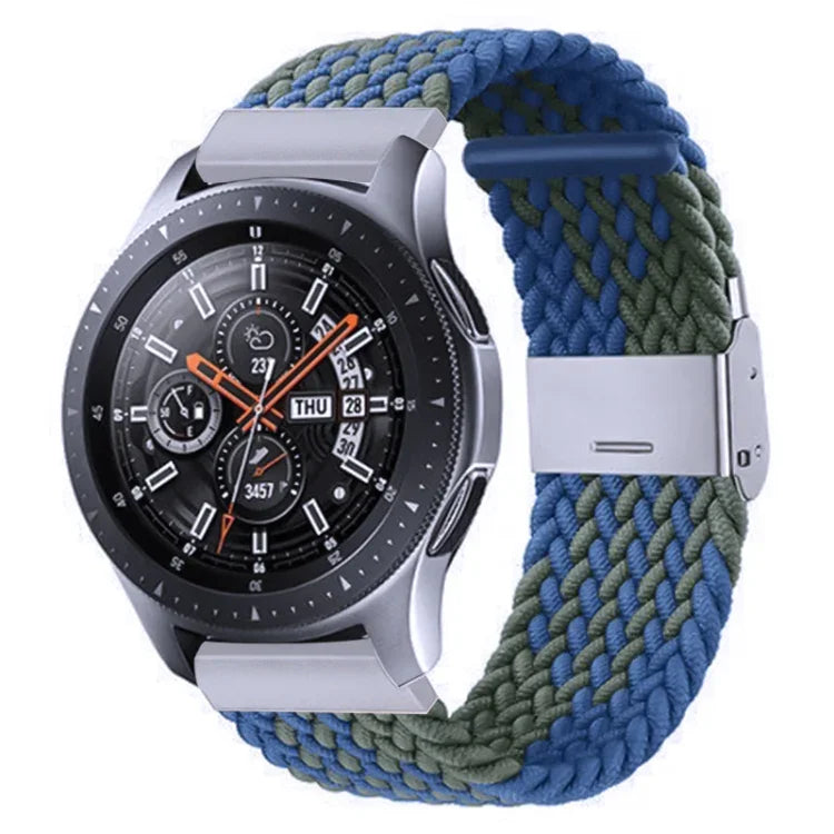 สายรัดถักไนลอนพร้อมหัวเข็มขัดโลหะสำหรับ Galaxy Watch 4 ขนาด 20 มม., 20mm