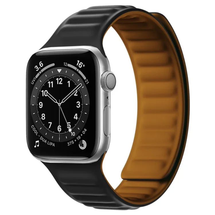 สายรัดนาฬิกาแม่เหล็กซิลิโคนสำหรับ Apple Watch Series, 7 41 มม. / 6&SE&5&4 40 มม. / 3&2&1 38 มม., 7 45 มม. / 6&SE&5&4 44 มม. / 3&2&1 42 มม.