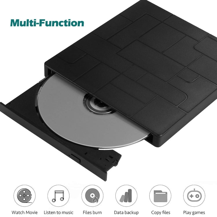 เครื่องบันทึก DVD RW ภายนอกพร้อมไดรฟ์ออปติคอล