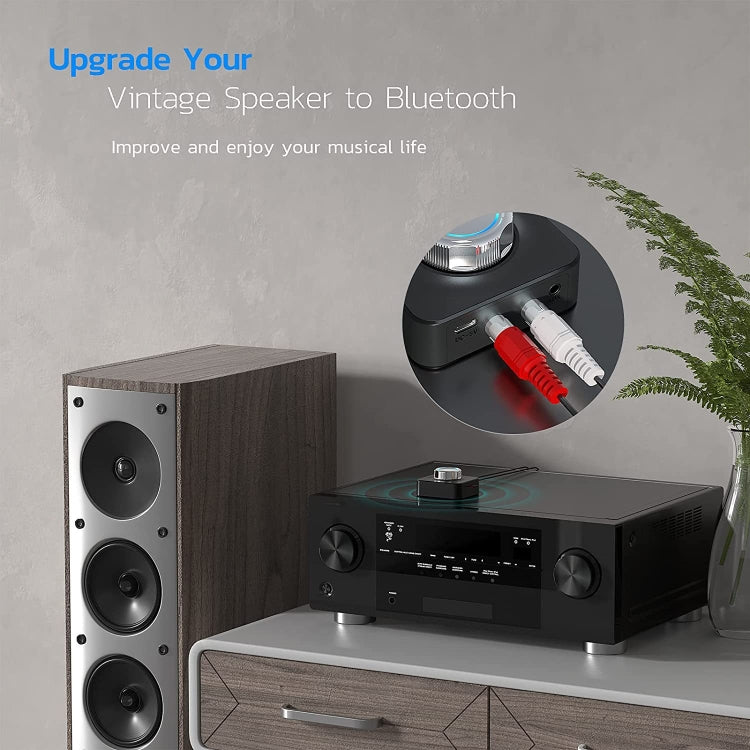 C39 ตัวรับสัญญาณ Bluetooth 5.0 RCA เป็น 3.5 มม. ตัวแปลงเสียงไร้สาย รองรับการ์ด TF, C39