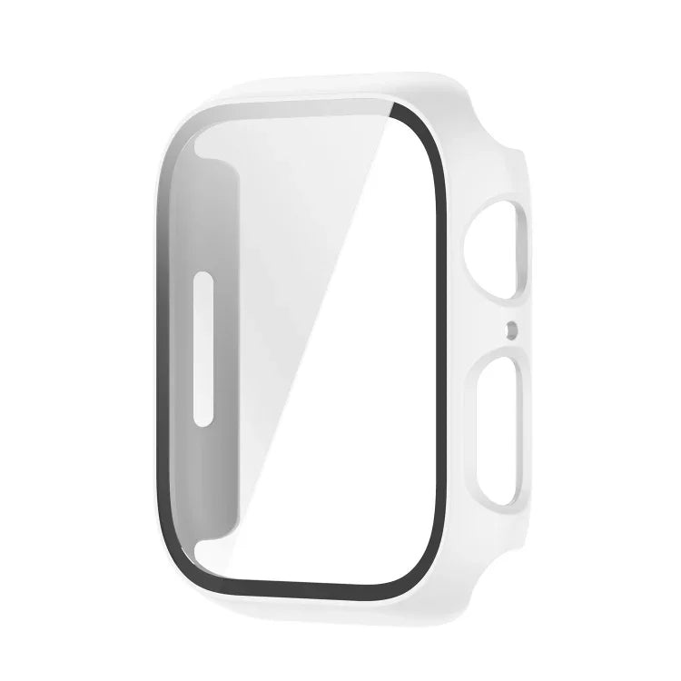 เคสกันกระแทก PC พร้อมฟิล์มกระจกนิรภัย สำหรับ Apple Watch Series 9 / 8 / 7 45มม., สำหรับ Apple Watch Series 9 / 8 / 7 41มม.