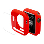 เคส TPU ป้องกันพร้อมฟิล์มกันรอยหน้าจอ PET ครอบคลุมเต็มจอ จาก ENKAY Hat-Prince สำหรับ Apple Watch Series 7 ขนาด 45 มม.