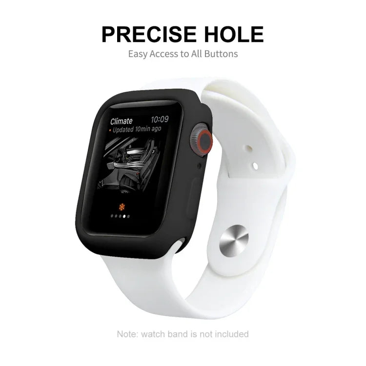 เคส TPU ป้องกันพร้อมฟิล์มกันรอยหน้าจอ PET ครอบคลุมเต็มจอ จาก ENKAY Hat-Prince สำหรับ Apple Watch Series 7 ขนาด 45 มม.