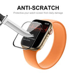 ฟิล์มกันรอยหน้าจอกระจกนิรภัย HD แบบโค้งขอบ 3D ครอบคลุมเต็มจอ จาก ENKAY Hat-Prince สำหรับ Apple Watch Series 9 / 8 / 7 ขนาด 41 มม., 1 ชิ้น, 2 ชิ้น, 5 ชิ้น, 10 ชิ้น