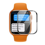 ฟิล์มกันรอยหน้าจอกระจกนิรภัย HD แบบโค้งขอบ 3D ครอบคลุมเต็มจอ จาก ENKAY Hat-Prince สำหรับ Apple Watch Series 9 / 8 / 7 ขนาด 45 มม., 1 ชิ้น, 2 ชิ้น, 5 ชิ้น, 10 ชิ้น
