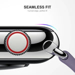 ฟิล์มกันรอยหน้าจอกระจกนิรภัย HD แบบโค้งขอบ 3D ครอบคลุมเต็มจอ จาก ENKAY Hat-Prince สำหรับ Apple Watch Series 9 / 8 / 7 ขนาด 45 มม., 1 ชิ้น, 2 ชิ้น, 5 ชิ้น, 10 ชิ้น