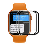 ฟิล์มกันรอยหน้าจอกระจกนิรภัย HD แบบโค้งขอบ 3D ครอบคลุมเต็มจอ จาก ENKAY Hat-Prince สำหรับ Apple Watch Series 9 / 8 / 7 ขนาด 45 มม., 1 ชิ้น, 2 ชิ้น, 5 ชิ้น, 10 ชิ้น
