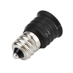 10 PCS E12 To E14 Socket Changer LED Light Lamp Adapter, Black, White