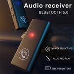 BT05 ตัวรับสัญญาณ Bluetooth 5.0 อะแดปเตอร์เสียง AUX สำหรับรถยนต์ โทรศัพท์แบบแฮนด์ฟรี