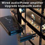 BT05 ตัวรับสัญญาณ Bluetooth 5.0 อะแดปเตอร์เสียง AUX สำหรับรถยนต์ โทรศัพท์แบบแฮนด์ฟรี