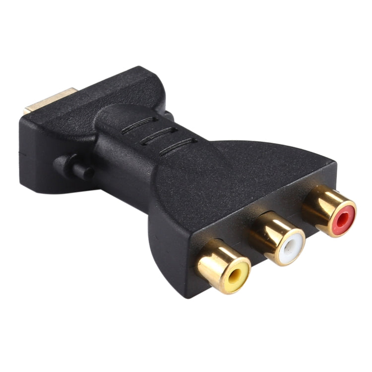 อะแดปเตอร์ AV ตัวผู้ HDMI ชุบทองเป็น 3 RGB RCA สำหรับวิดีโอและเสียง ตัวแปลงคอมโพเนนต์สำหรับเครื่องเล่นดีวีดีและโปรเจคเตอร์ HDMI