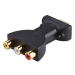 อะแดปเตอร์ AV ตัวผู้ HDMI ชุบทองเป็น 3 RGB RCA สำหรับวิดีโอและเสียง ตัวแปลงคอมโพเนนต์สำหรับเครื่องเล่นดีวีดีและโปรเจคเตอร์ HDMI