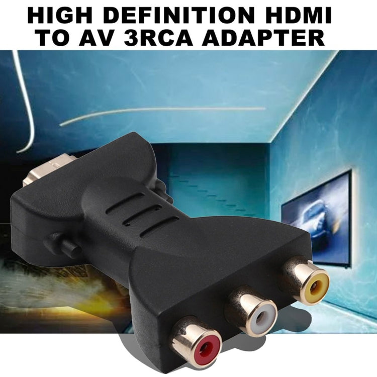 อะแดปเตอร์ AV ตัวผู้ HDMI ชุบทองเป็น 3 RGB RCA สำหรับวิดีโอและเสียง ตัวแปลงคอมโพเนนต์สำหรับเครื่องเล่นดีวีดีและโปรเจคเตอร์ HDMI