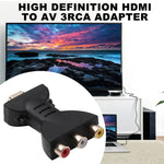 อะแดปเตอร์ AV ตัวผู้ HDMI ชุบทองเป็น 3 RGB RCA สำหรับวิดีโอและเสียง ตัวแปลงคอมโพเนนต์สำหรับเครื่องเล่นดีวีดีและโปรเจคเตอร์ HDMI