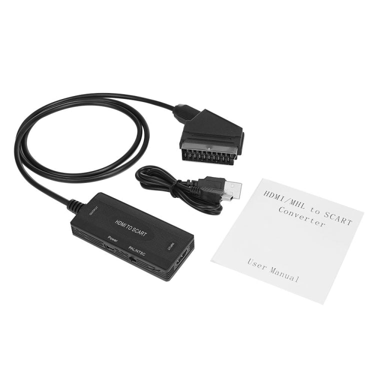 ตัวแปลงเสียงและวิดีโอ HDMI เป็น SCART ความละเอียด 1080P