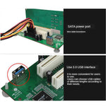 การ์ดอะแดปเตอร์ PCIe เป็นช่อง PCI คู่ พร้อมการ์ดขยาย USB 3.0
