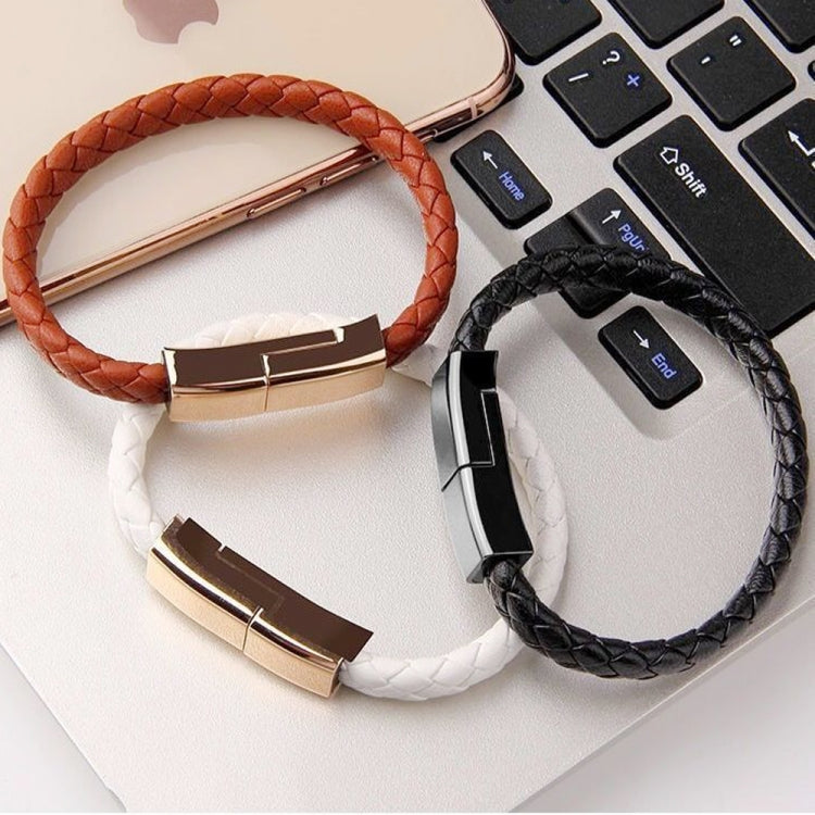 สายชาร์จและซิงค์ข้อมูลแบบสายรัดข้อมือ XJ-73 USB ความยาว 20cm เป็น 8 Pin