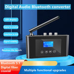 T38 ตัวรับและส่งสัญญาณ Bluetooth 5.1 2 in 1 ตัวแปลงเสียงดิจิทัลออปติคอล
