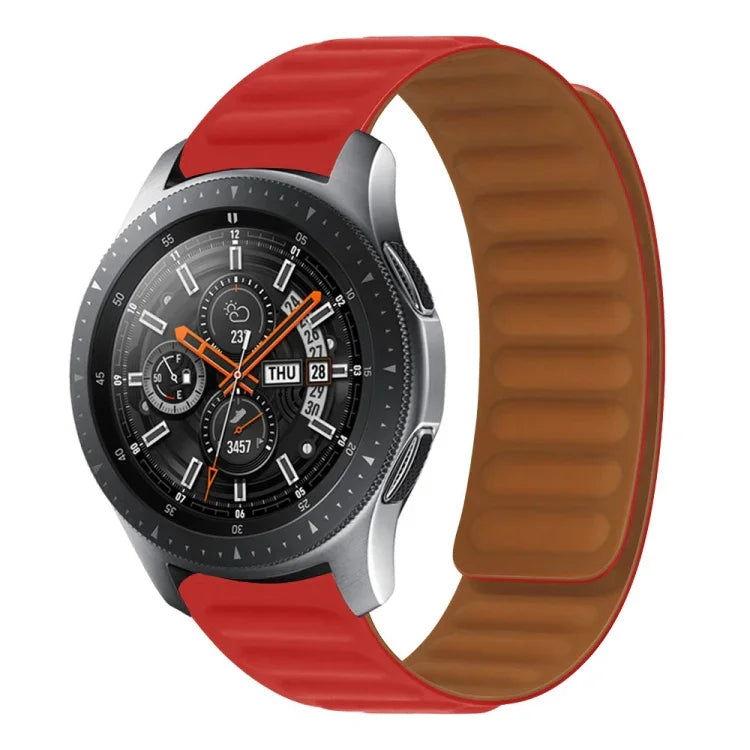 สายรัดนาฬิกาซิลิโคนแม่เหล็ก สำหรับ Samsung Galaxy Watch 3 41MM R850, สำหรับ Samsung Galaxy Gear Sport, สำหรับ Samsung Galaxy Watch Active