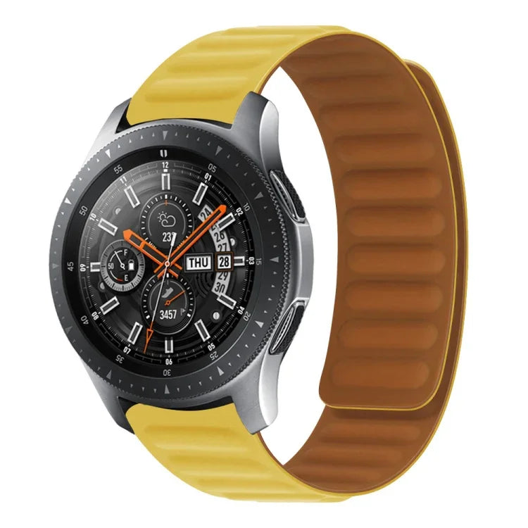 สายรัดนาฬิกาซิลิโคนแม่เหล็ก สำหรับ Samsung Galaxy Watch 3 41MM R850, สำหรับ Samsung Galaxy Gear Sport, สำหรับ Samsung Galaxy Watch Active